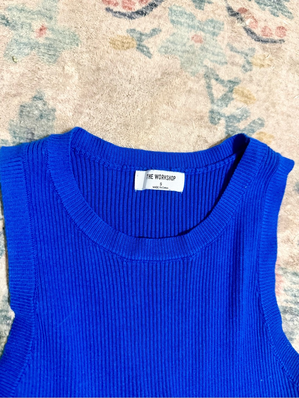 Lulu's Racerback Ribbed Midi Dress in Cobalt - Picture 6 of 6